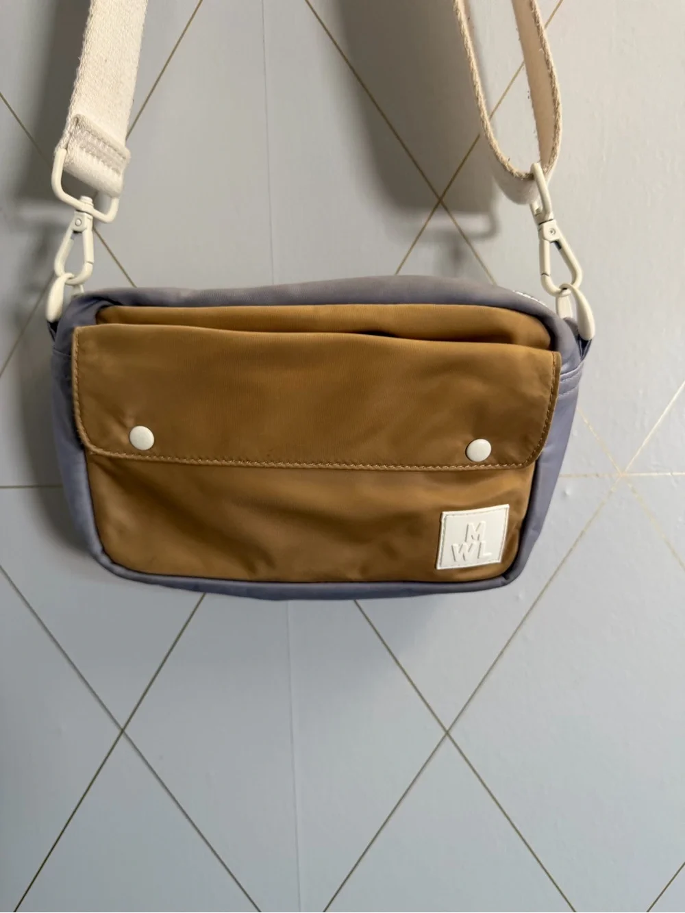 Madewell (Re)sourced Camera Bag Earthen Sand Multi Crossbody NC648 Colorblock